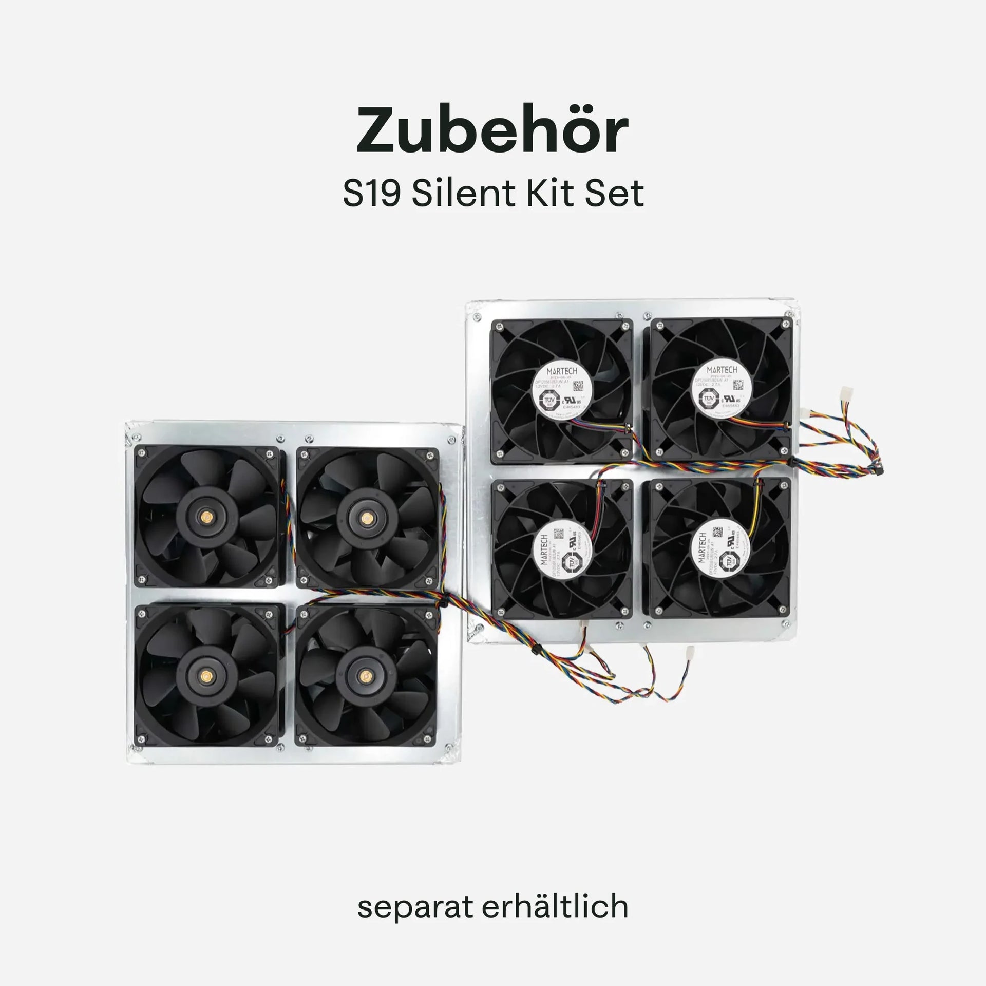 Zubehör S19 Silent Kit Set mit Lüftermodulen für Antminer Miner, separat erhältlich – 21energy.