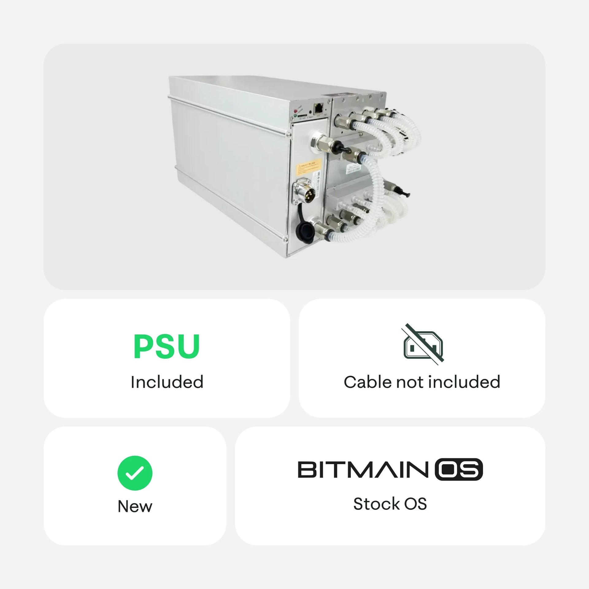 Bitmain Antminer S23 Hydro 580 TH - 21energy