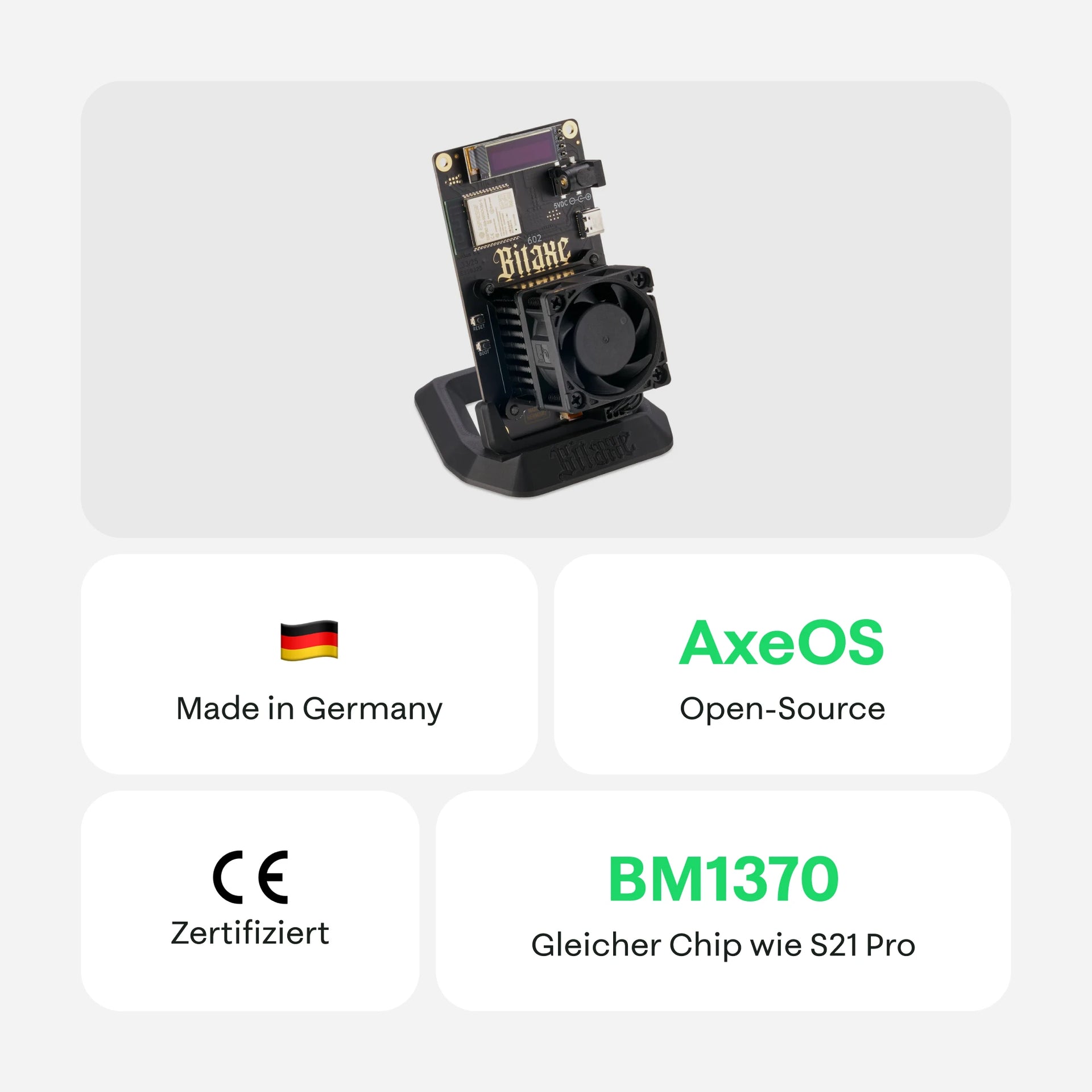 Bitaxe 602 Gamma Premium Edition - 21energy