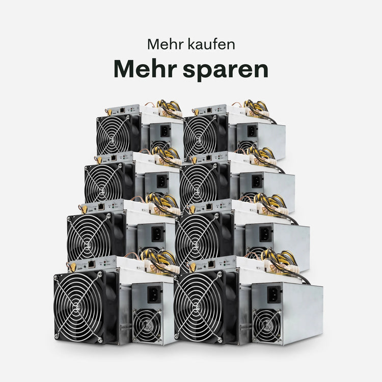 Mehrere Bitmain Antminer Miner gestapelt – Mengenrabatt Angebot - 21energy