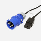 Antminer/Whatsminer C19 to IEC 60309 blue connection cable