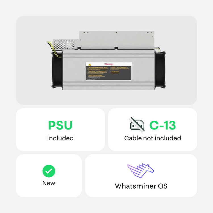 MicroBT Whatsminer M60S+ 208 TH - 21energy