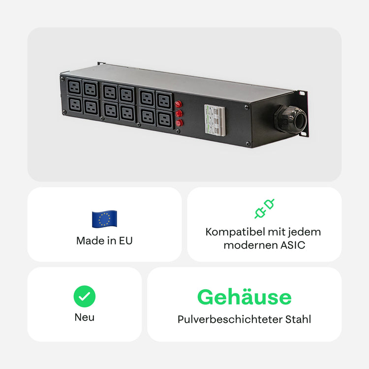 Power Mining 63A 3-Phase PDU