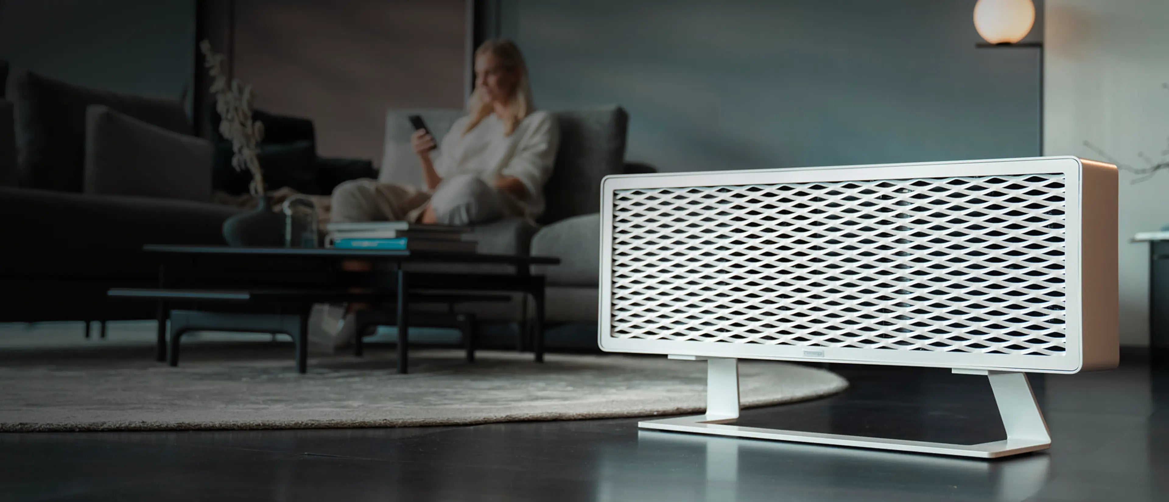 A 21energy heater warming a room